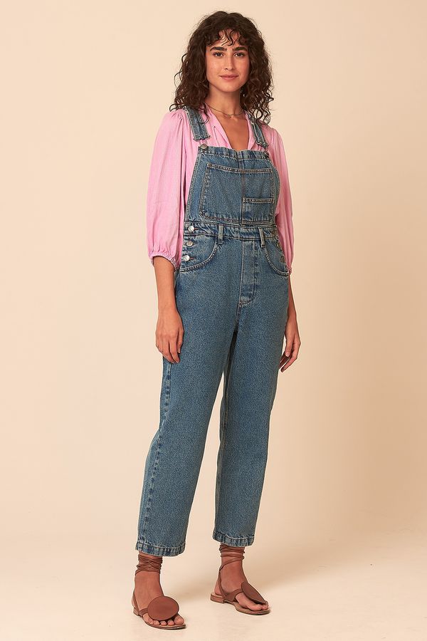Jardineira Denim - Jeans