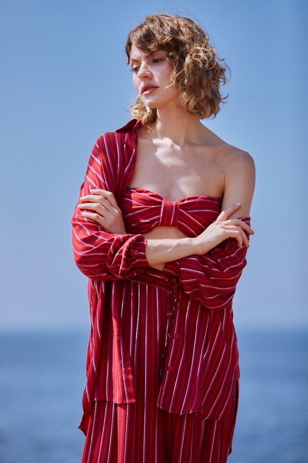 Top Navy - Listras,Vermelho