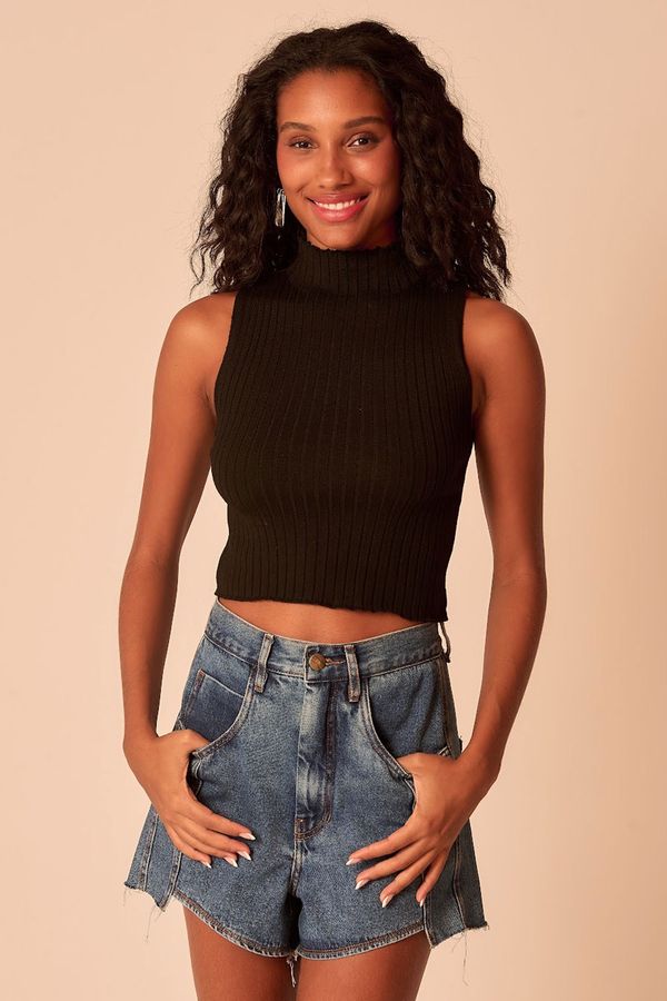 Blusa Tricot  Arizona - Preto