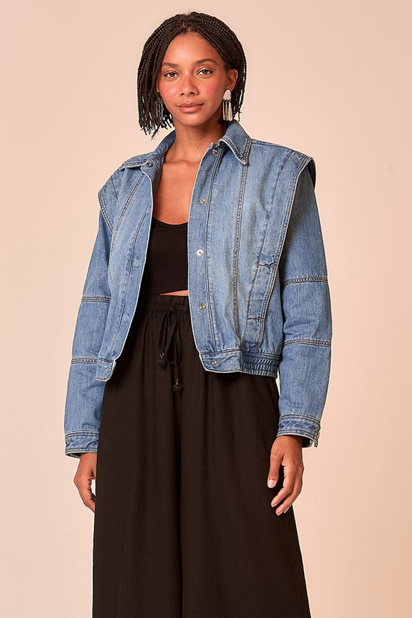 Jaqueta Over Jeans - Jeans