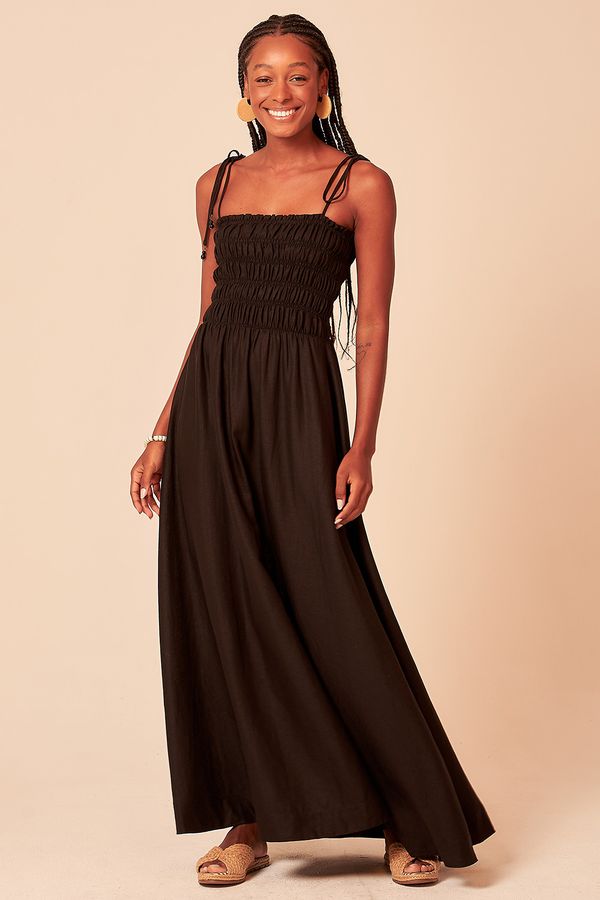 Vestido Cropped Delicadeza - Preto