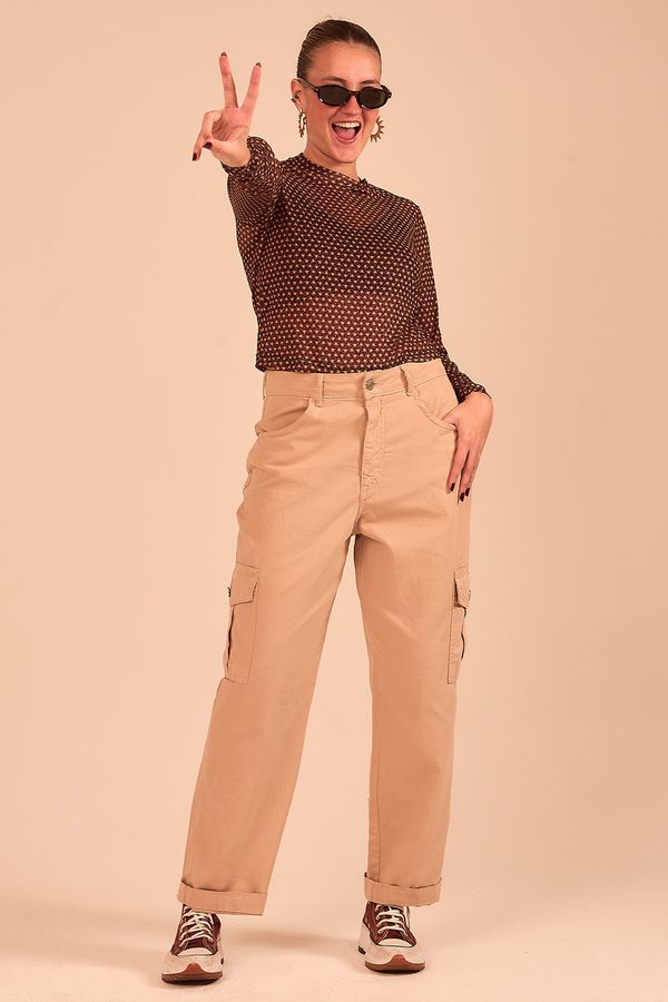 Calça Cargo Color - Areia