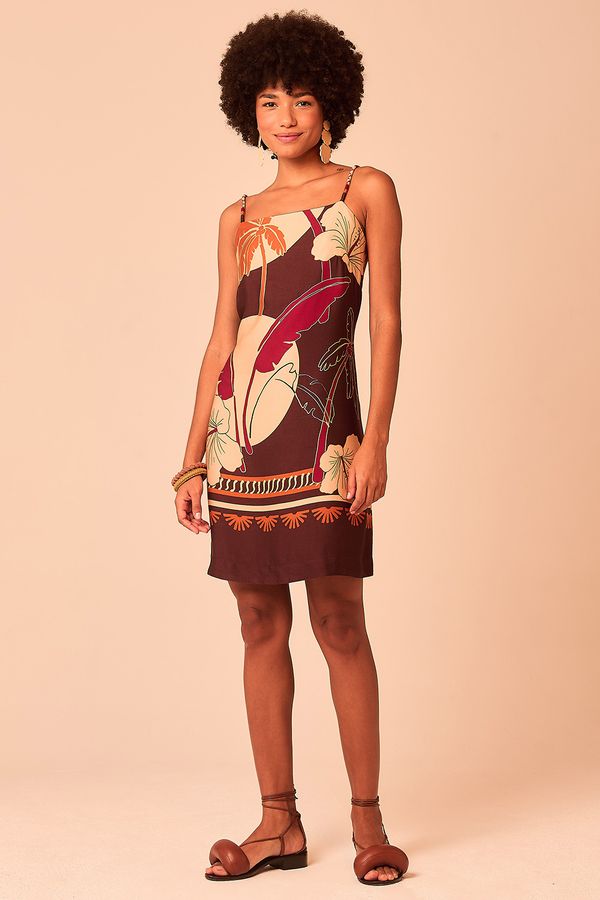 Vestido Curto Entardecer - Estampado