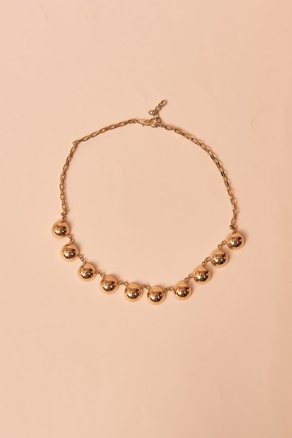 Colar Metal Crome - Dourado Fosco