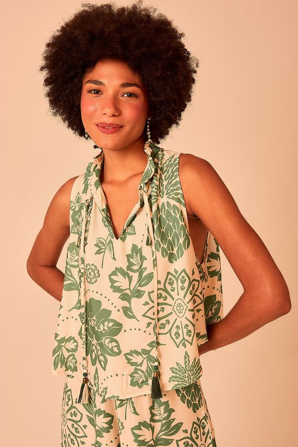 Blusa Bali Tropical - Estampado
