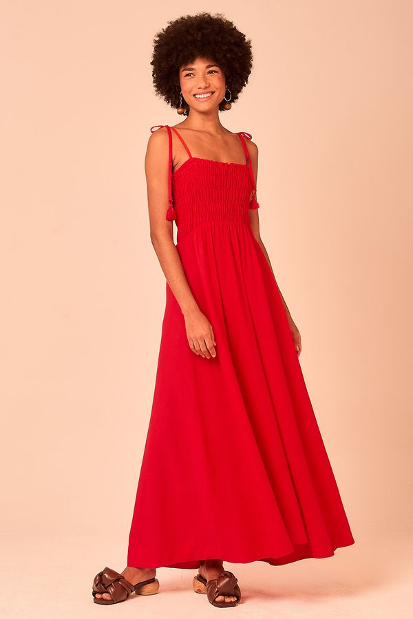 Vestido Cropped Cali - Vermelho