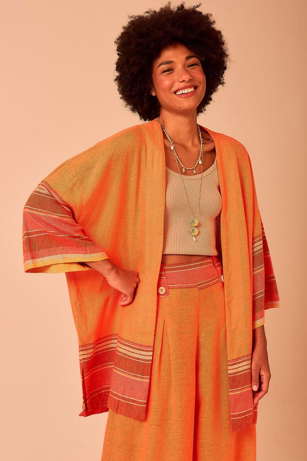 Kimono Enseada - Laranja