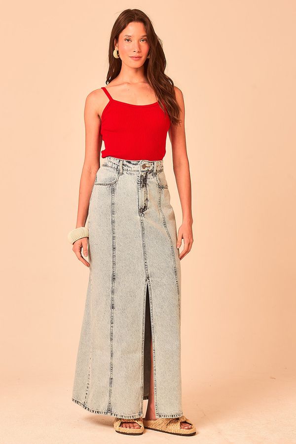 Blusa Tricot Ribana - Vermelho Pimenta