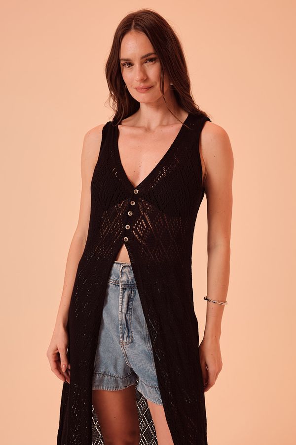 Tunica Tricot Maré - Preto