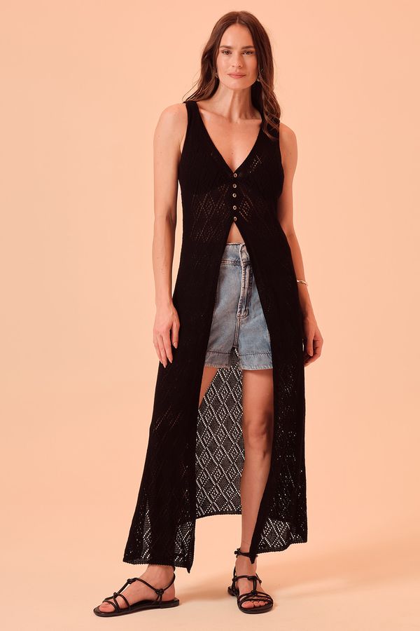 Tunica Tricot Maré - Preto