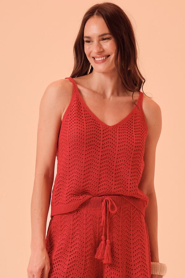 Blusa Tricot Riviera - Vermelho