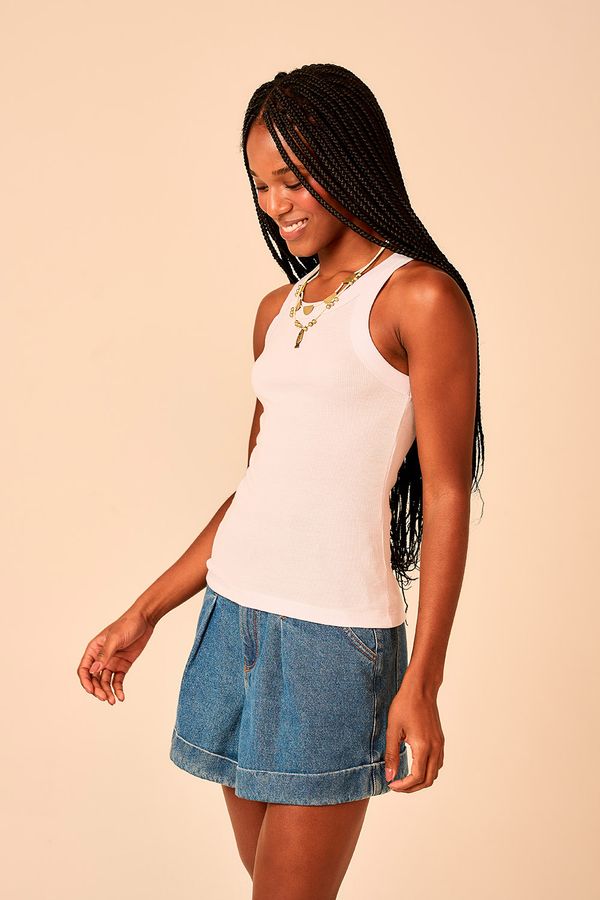 Kit Blusa Basica - Verde/Branco