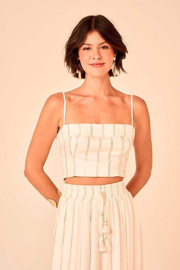 Top Chevron Lurex - Off