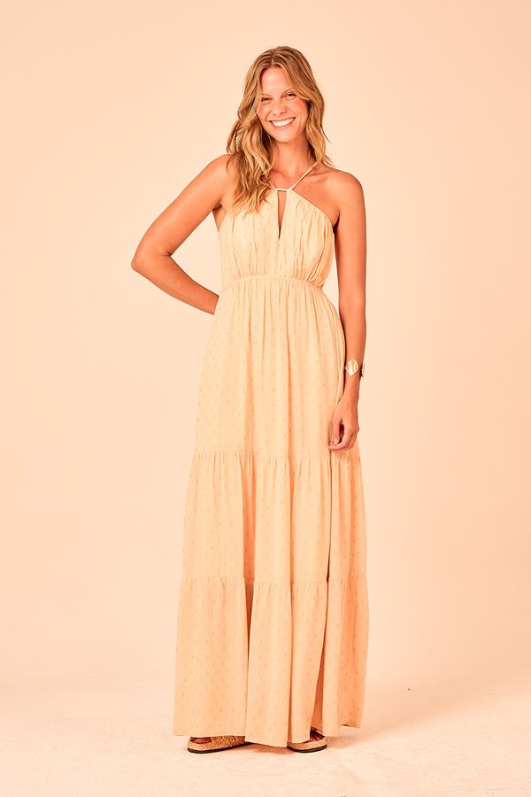 Vestido Longo Aura - Bege