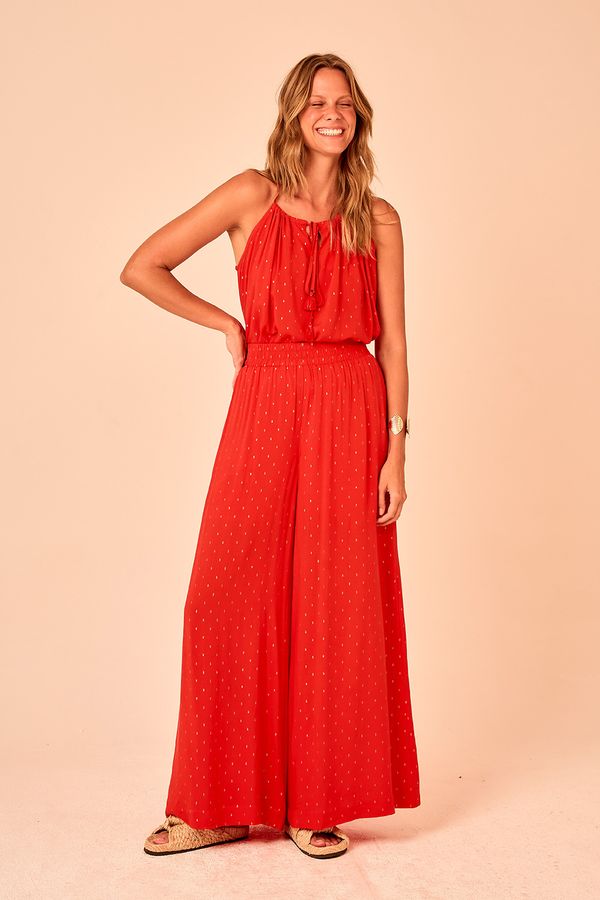 Calça Pantalona Aura - Vermelho