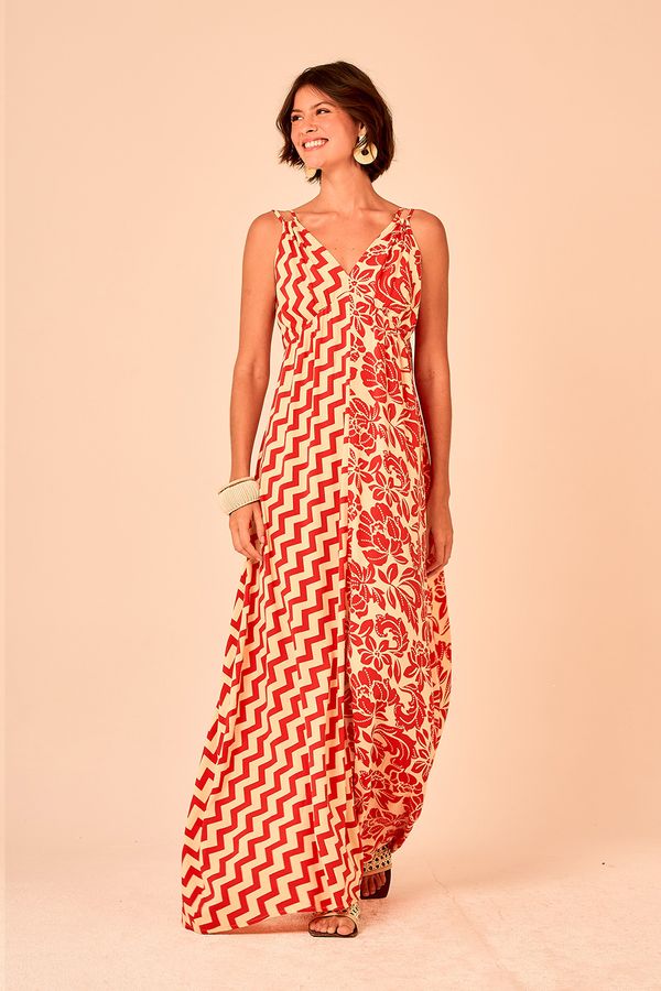 Vestido Cropped Geometric - Estampado