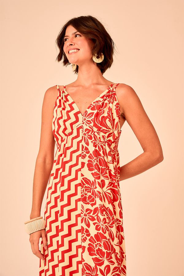 Vestido Cropped Geometric - Estampado