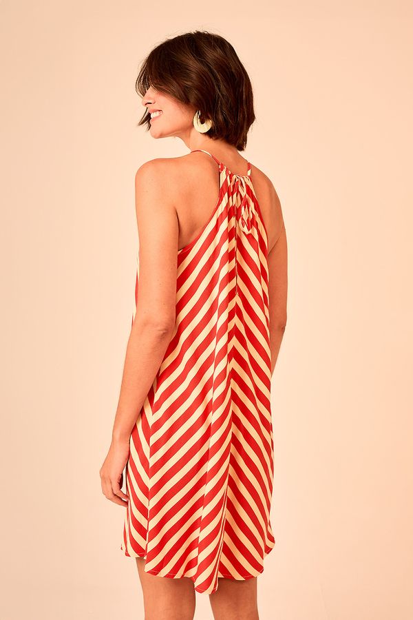 Vestido Curto Listra Geometric - Estampado