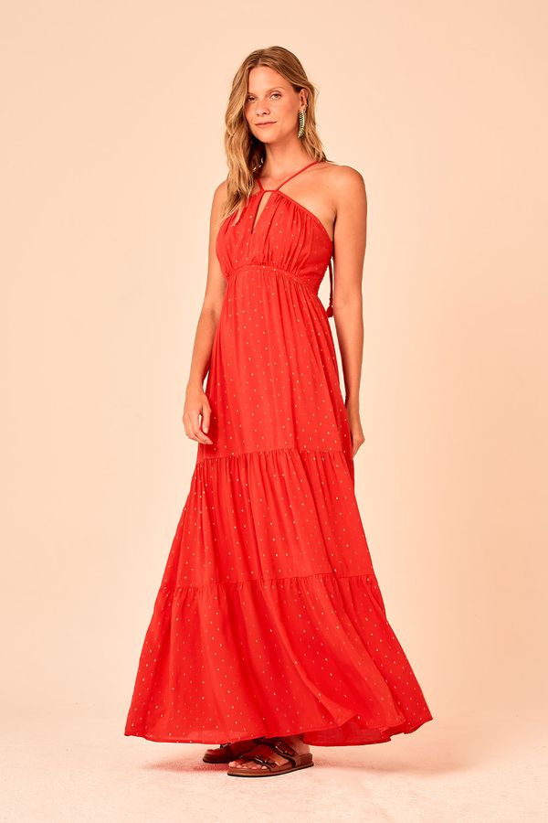 Vestido Longo Aura - Vermelho