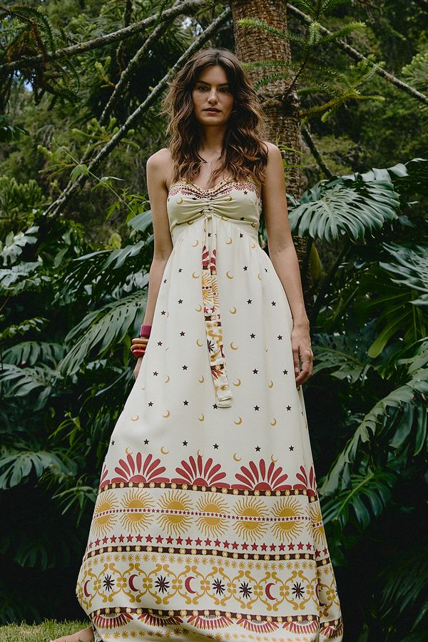 Vestido Cropped Ceu Encantado - Estampado