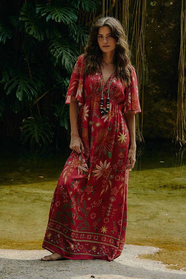 Vestido Cropped Bordado Real - Estampado
