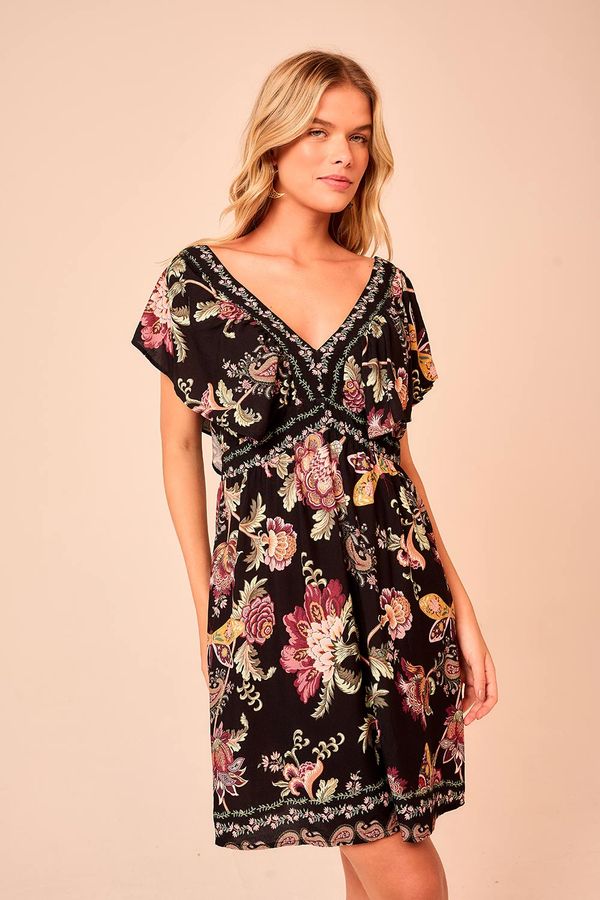 Vestido Curto Borboletario - Estampado