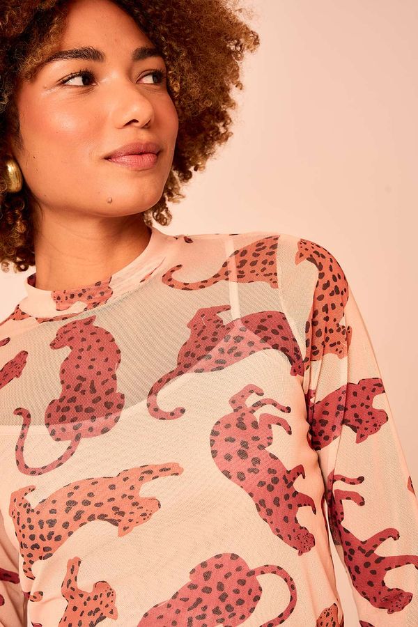 Blusa Tule Oncita - Estampado