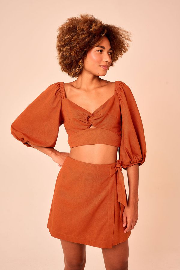 Blusa Caramel - Caramelo
