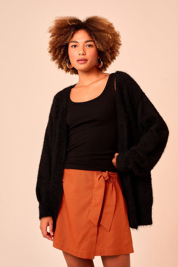Cardigan Tricot Essencial - Preto
