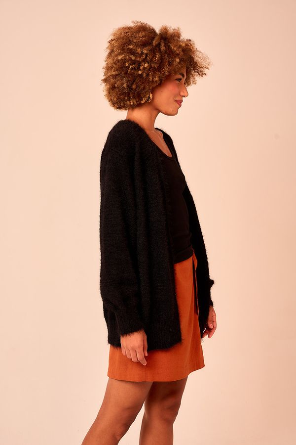 Cardigan Tricot Essencial - Preto