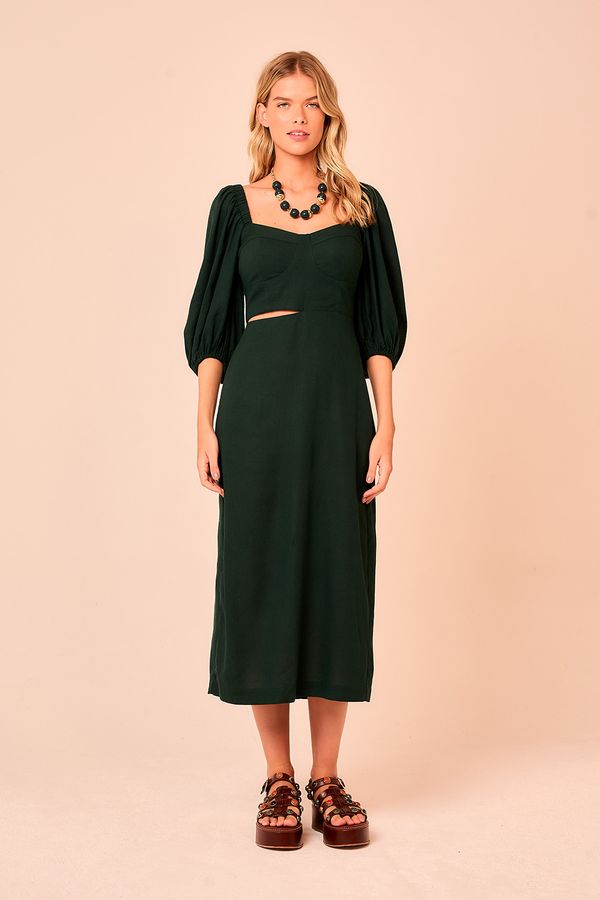 Vestido Cropped Laguna - Verde Selva