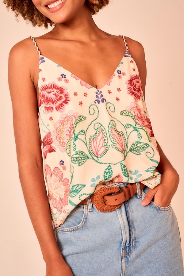 Blusa Jardim Primavera - Estampado