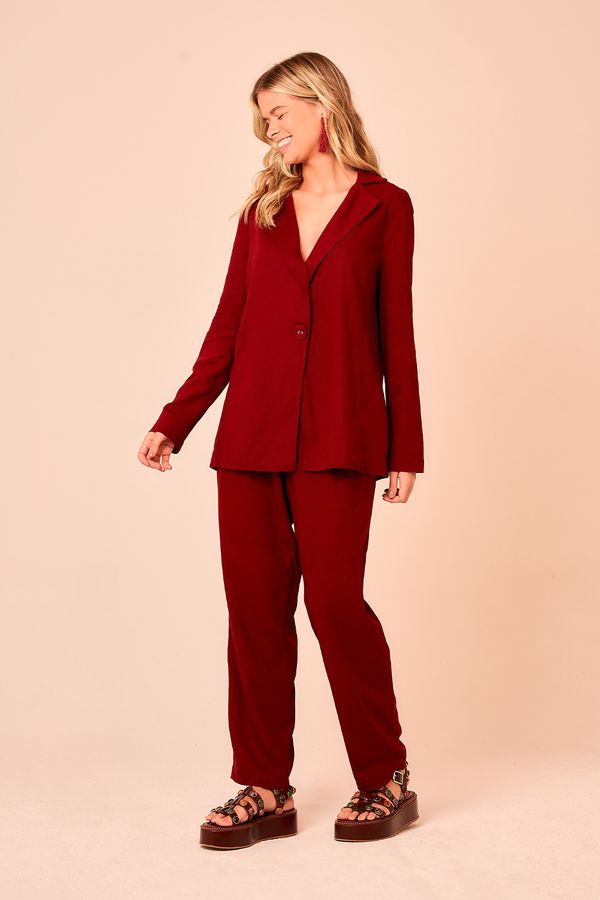 Blazer Laguna - Vermelho Tinto