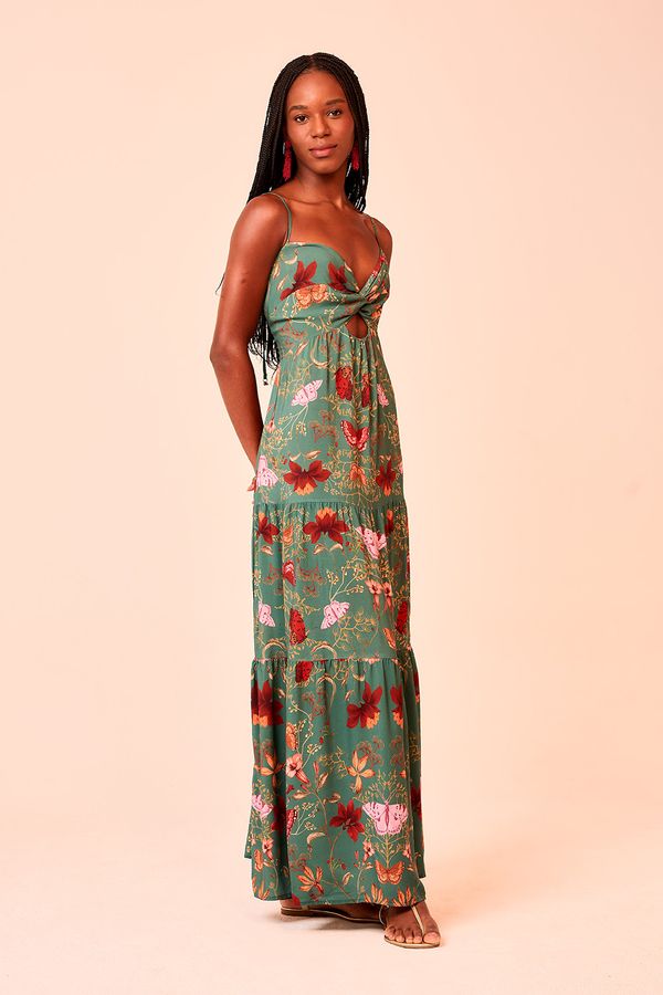 Vestido Cropped Natureza Espelhada - Estampado