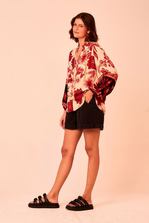 Bata Barrado Boho - Estampado