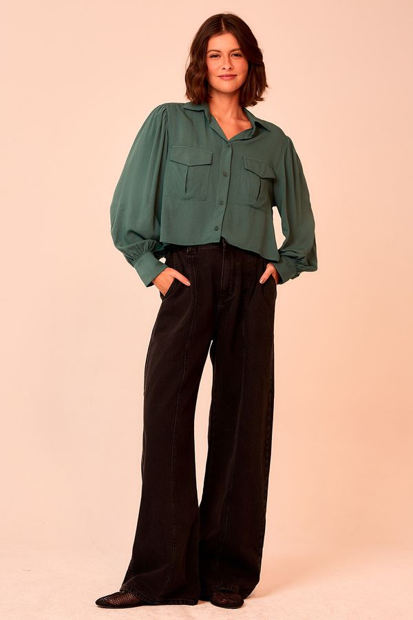 Camisa Orquidea - Verde Selva