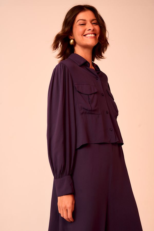 Camisa Orquidea - Roxo Berinjela