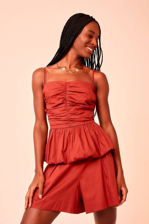 Blusa Sierra - Vermelho Rubi
