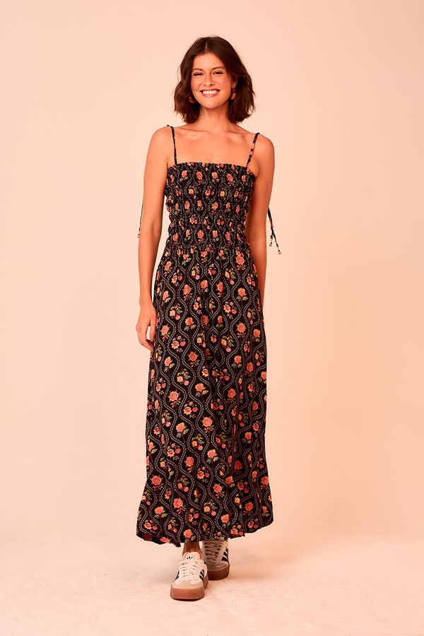 Vestido Cropped Jardim Arabesco - Estampado