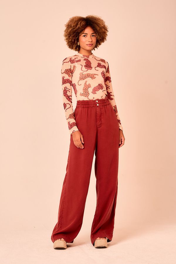 Calca Tencel Color - Vermelho Tinto