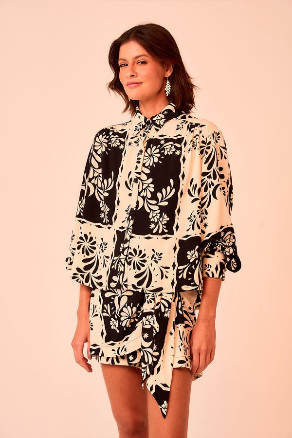 Camisa Bandana Bicolor - Estampado