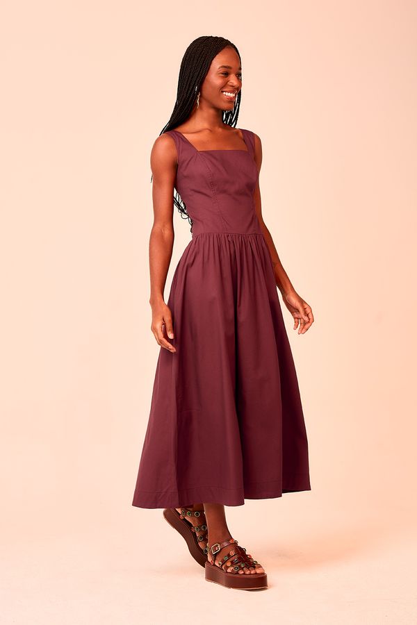 Vestido Cropped Cacau - Marrom Cacau