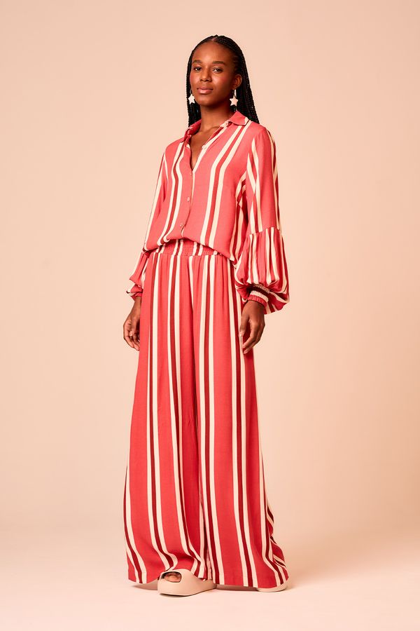 Calca Listra Linen - Estampado