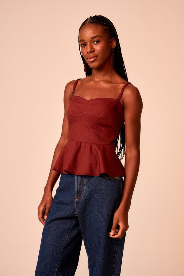 Blusa Cacau - Marrom Cacau