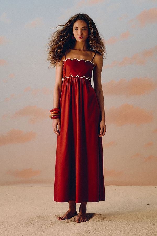 Vestido Cropped Sierra - Vermelho Rubi