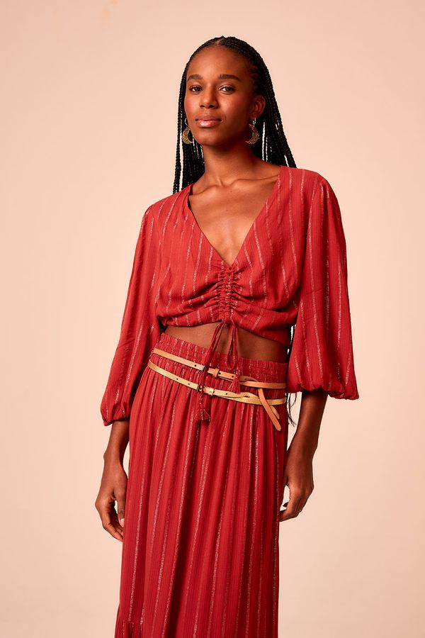 Cropped Lyra - Vermelho Tinto