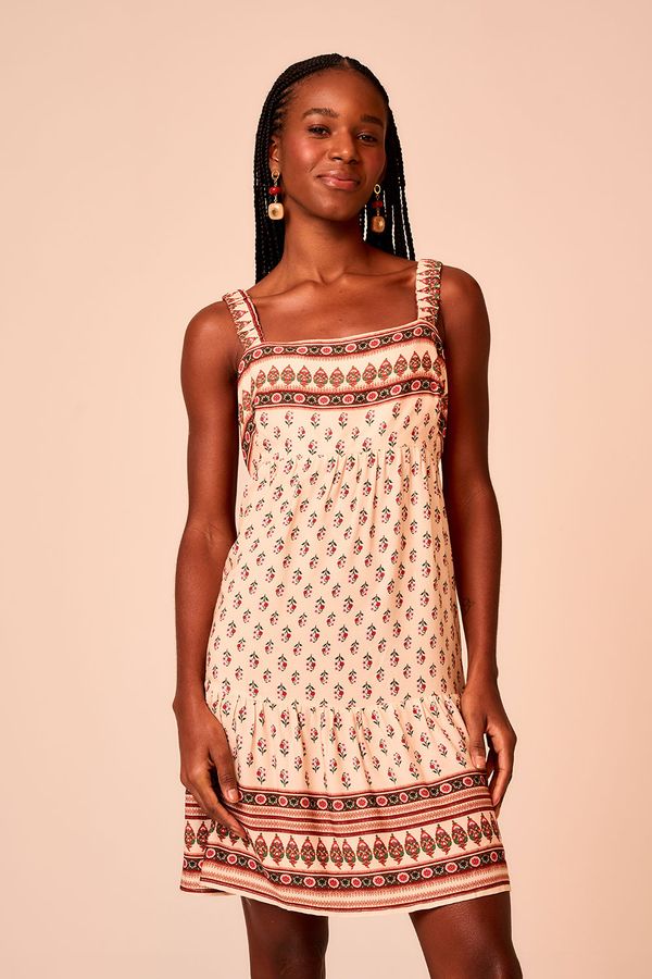 Vestido Curto Gravataria Lirica - Estampado
