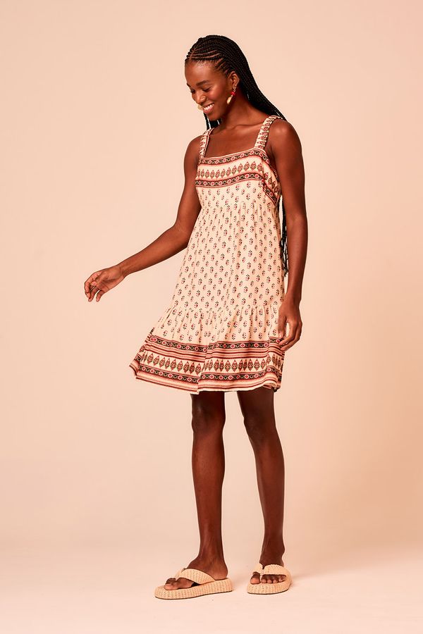 Vestido Curto Gravataria Lirica - Estampado