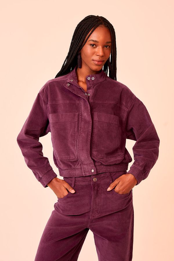 Jaqueta Cotele Classic - Roxo Berinjela